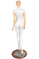 Flashbulb Flip Sleeve Plunging V Catsuit - Coquetry Clothing