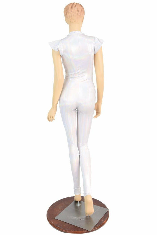 Flashbulb Flip Sleeve Plunging V Catsuit - 2