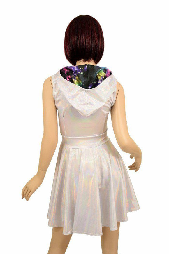 Flashbulb & Galaxy Hoodie Skater Dress - Coquetry Clothing