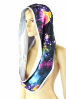 Flashbulb & Galaxy Reversible Infinity Festival Hood - Coquetry Clothing