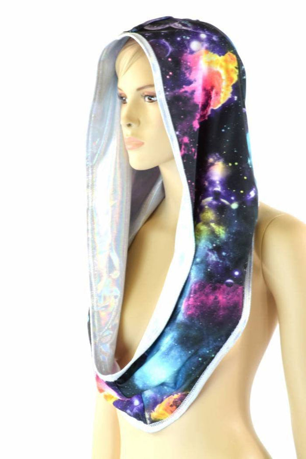 Flashbulb & Galaxy Reversible Infinity Festival Hood - 2