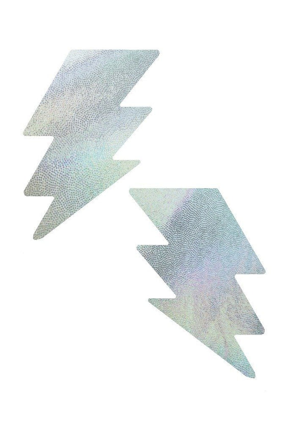 Flashbulb Holographic Bolt Pasties - Coquetry Clothing