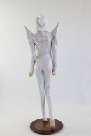 Flashbulb Holographic Mega Shoulder Catsuit - Coquetry Clothing