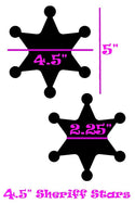 Flashbulb Holographic Sheriff Star Pasties - 3
