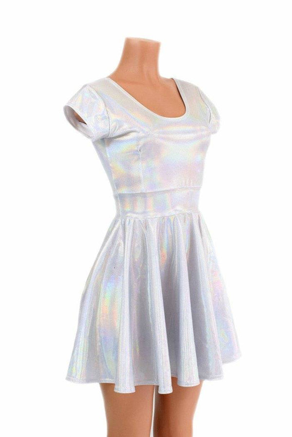 Flashbulb Holographic Skater Dress - 3