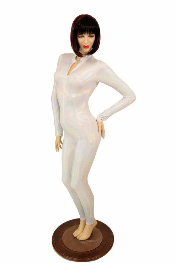 Flashbulb Holographic "Stella" Catsuit - Coquetry Clothing
