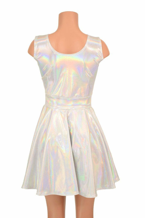 Flashbulb Lace Up Skater Dress - 4