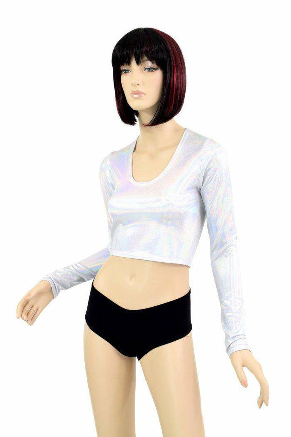 Flashbulb Long Sleeve Crop Top - Coquetry Clothing