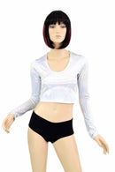 Flashbulb Long Sleeve Crop Top - Coquetry Clothing