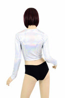 Flashbulb Long Sleeve Crop Top - Coquetry Clothing