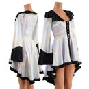 Flashbulb Pirate Coat with Star Noir Trim - Coquetry Clothing