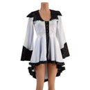 Flashbulb Pirate Coat with Star Noir Trim - Coquetry Clothing