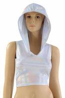 Flashbulb Sleeveless Crop Hoodie - Coquetry Clothing