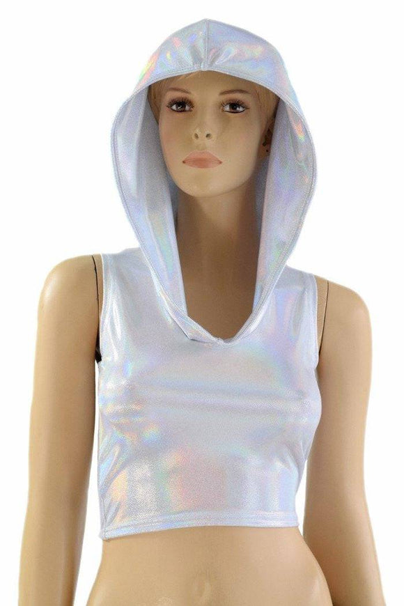 Flashbulb Sleeveless Crop Hoodie - Coquetry Clothing