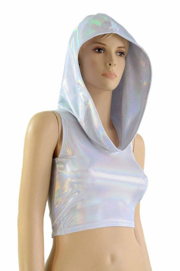 Flashbulb Sleeveless Crop Hoodie - Coquetry Clothing