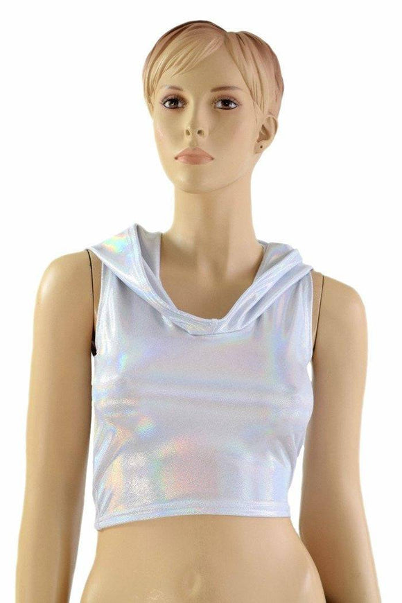 Flashbulb Sleeveless Crop Hoodie - Coquetry Clothing