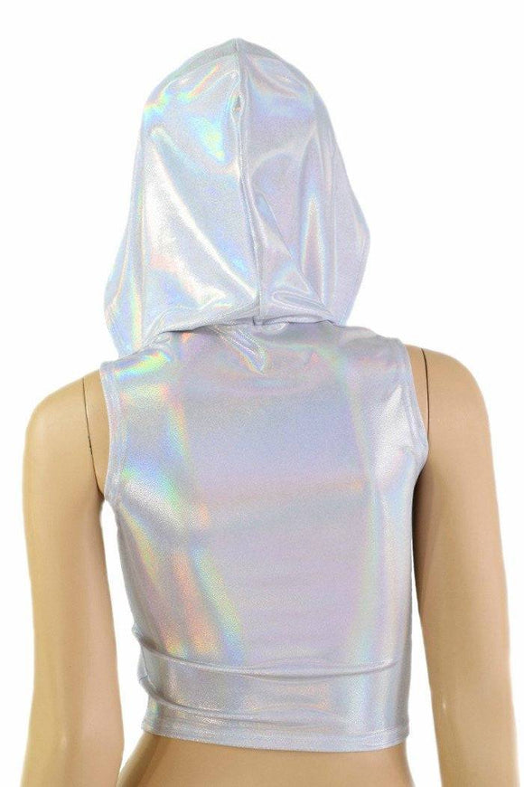 Flashbulb Sleeveless Crop Hoodie - Coquetry Clothing