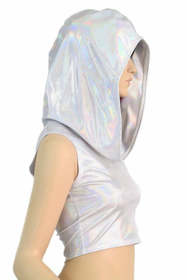 Flashbulb Sleeveless Crop Hoodie - 9