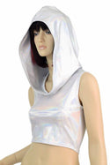 Flashbulb Sleeveless Crop Hoodie - 7