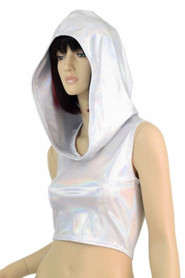 Flashbulb Sleeveless Crop Hoodie - 7