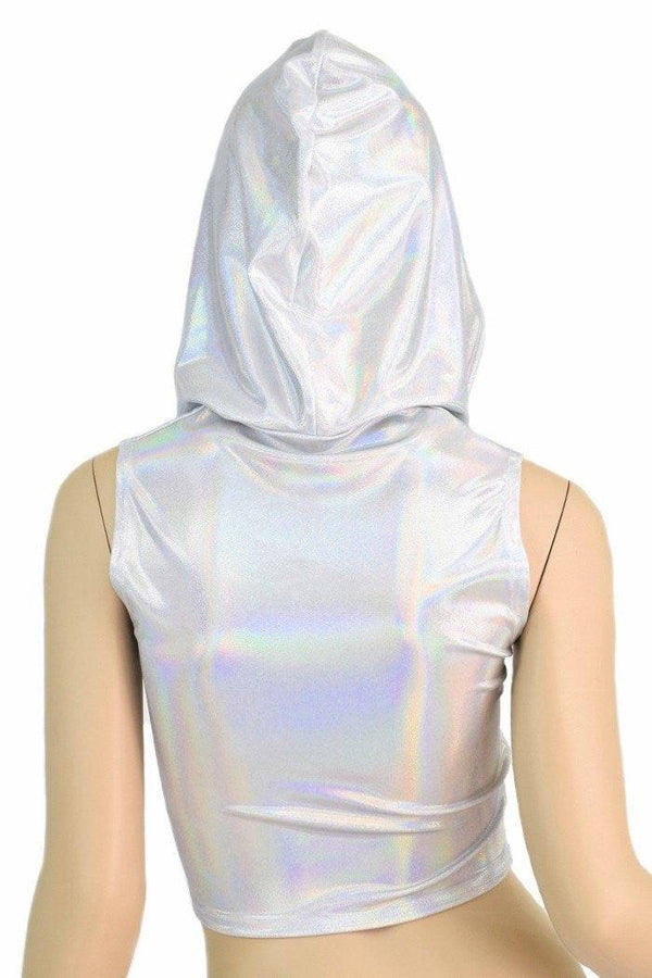 Flashbulb Sleeveless Crop Hoodie - 10