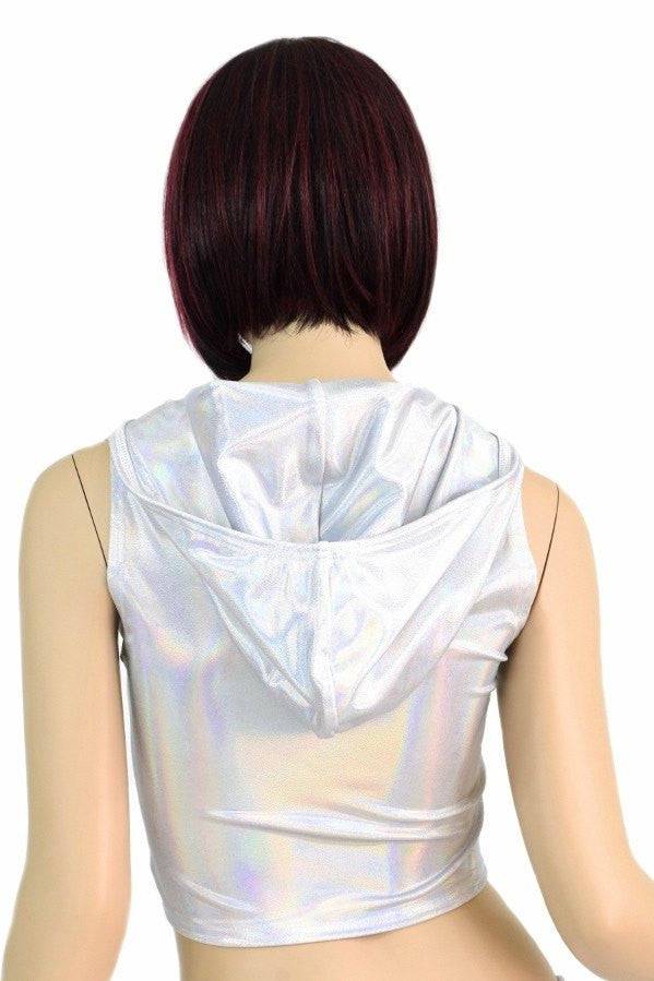 Flashbulb Sleeveless Crop Hoodie - 11