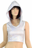 Flashbulb Sleeveless Crop Hoodie - 13