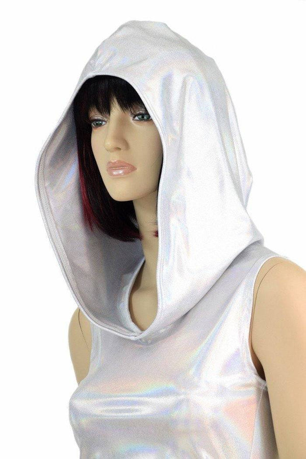 Flashbulb Sleeveless Crop Hoodie - 8