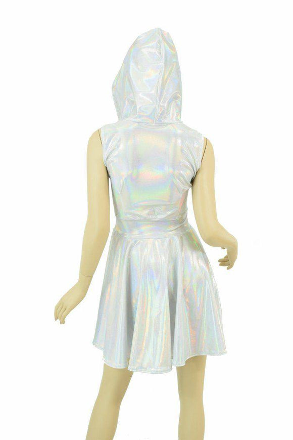 Flashbulb Sleeveless Hoodie Skater Dress - Coquetry Clothing
