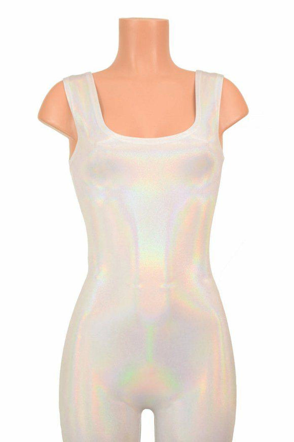 Flashbulb Tank Holographic Catsuit - Coquetry Clothing