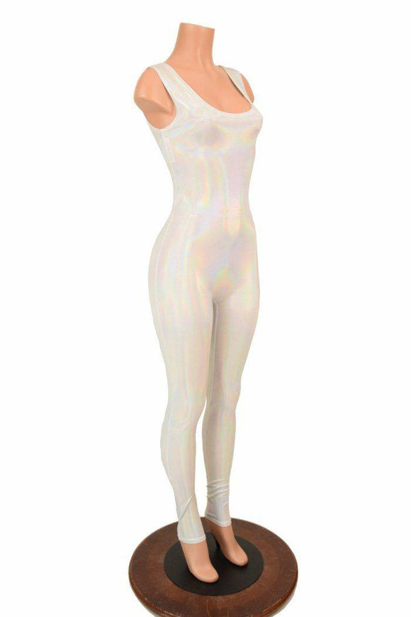 Flashbulb Tank Holographic Catsuit - Coquetry Clothing