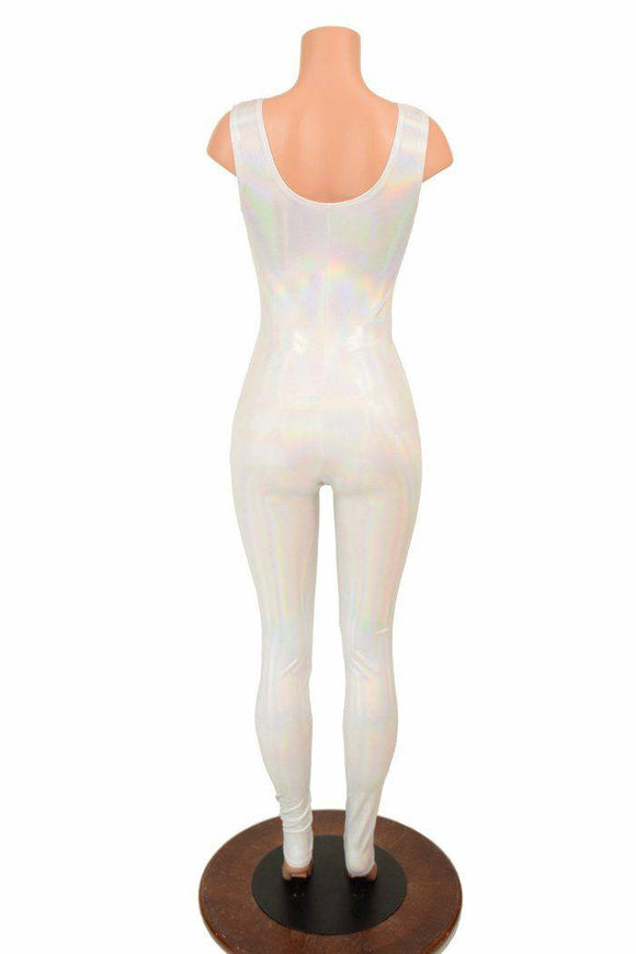 Flashbulb Tank Holographic Catsuit - Coquetry Clothing