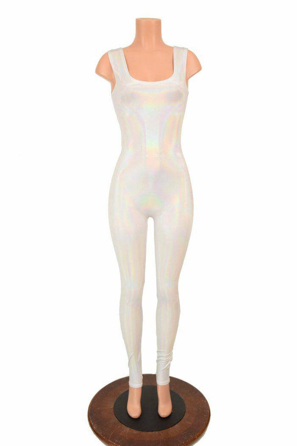 Flashbulb Tank Holographic Catsuit - Coquetry Clothing