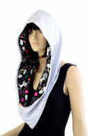 Flashbulb & Unicorns and Rainbows Reversible Infinity Festival Hood - Coquetry Clothing