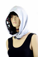 Flashbulb & Unicorns and Rainbows Reversible Infinity Festival Hood - Coquetry Clothing