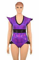 Flip Sleeve Paneled Romper - Coquetry Clothing