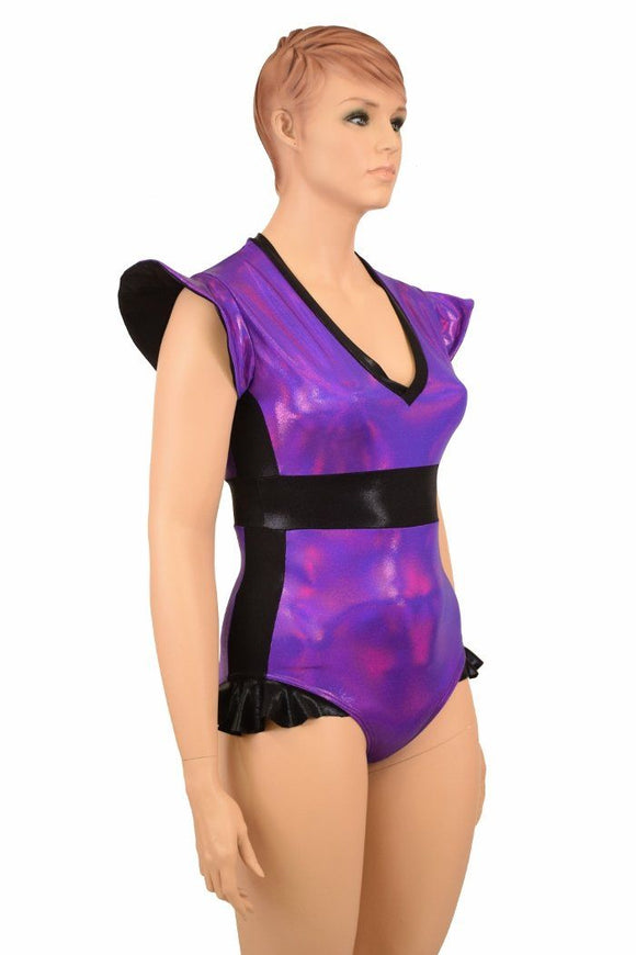 Flip Sleeve Paneled Romper - Coquetry Clothing