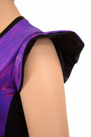 Flip Sleeve Paneled Romper - Coquetry Clothing