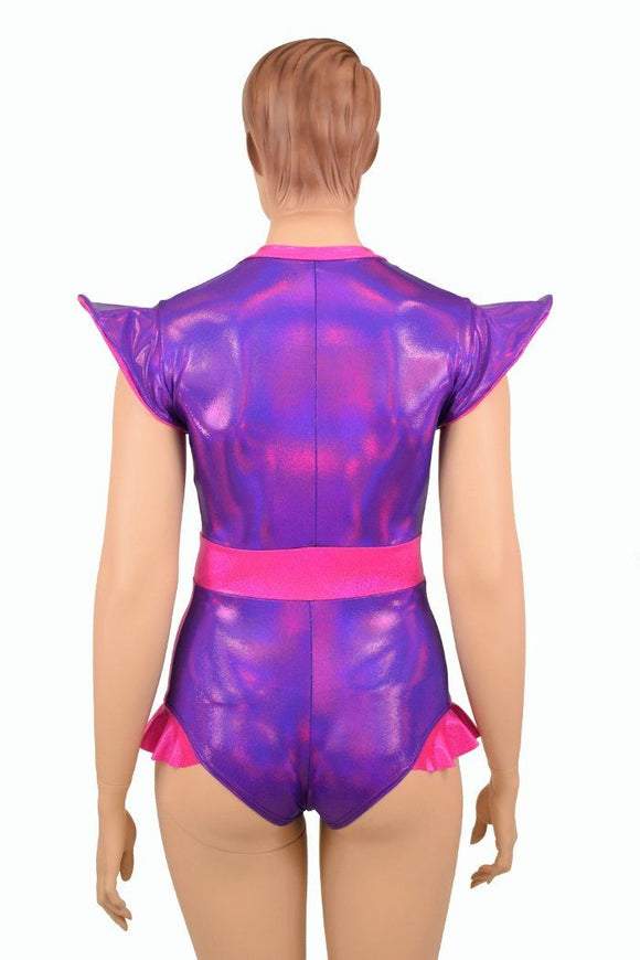 Flip Sleeve Paneled Romper - Coquetry Clothing
