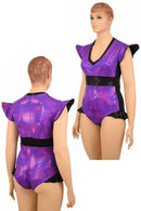 Flip Sleeve Paneled Romper - Coquetry Clothing