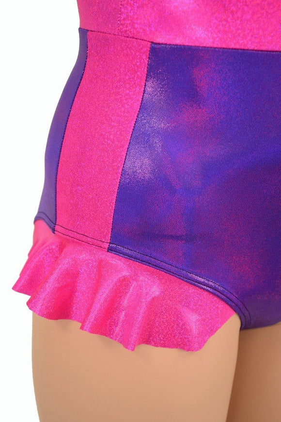 Flip Sleeve Paneled Romper - Coquetry Clothing