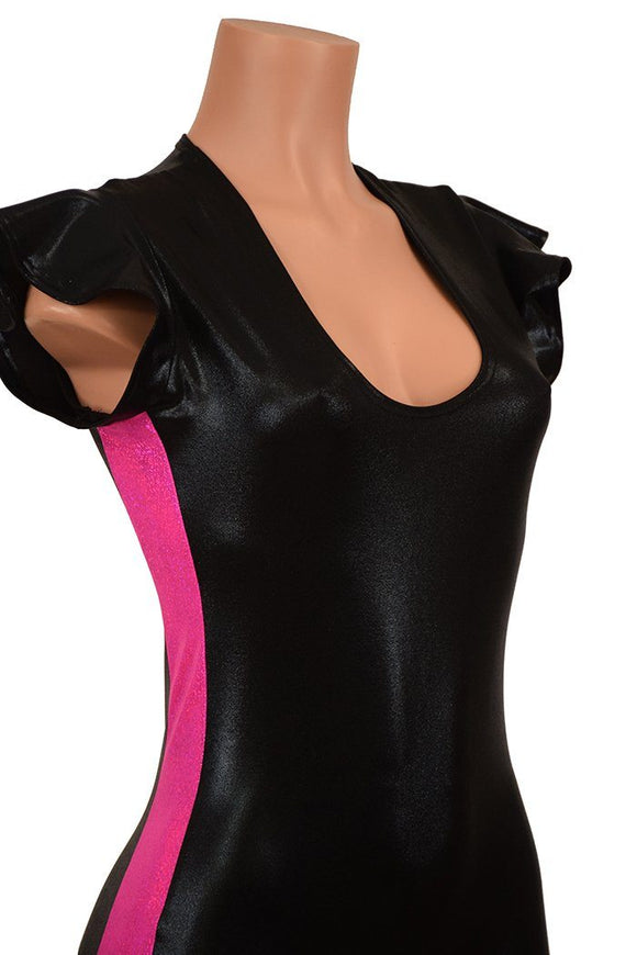 Flip Sleeve Side Panel Romper - Coquetry Clothing