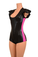 Flip Sleeve Side Panel Romper - Coquetry Clothing
