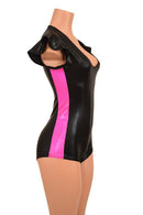 Flip Sleeve Side Panel Romper - Coquetry Clothing