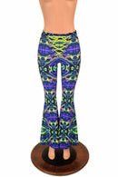 Front Lace Up High Waist Solar Flares - Coquetry Clothing