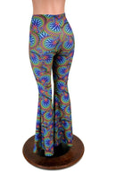 Front Lace Up High Waist Solar Flares - Coquetry Clothing