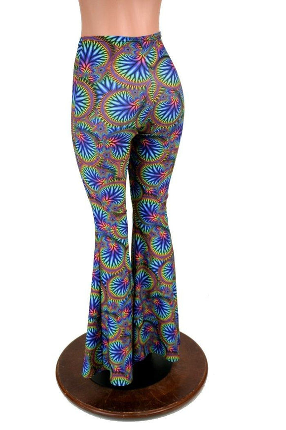 Front Lace Up High Waist Solar Flares - Coquetry Clothing