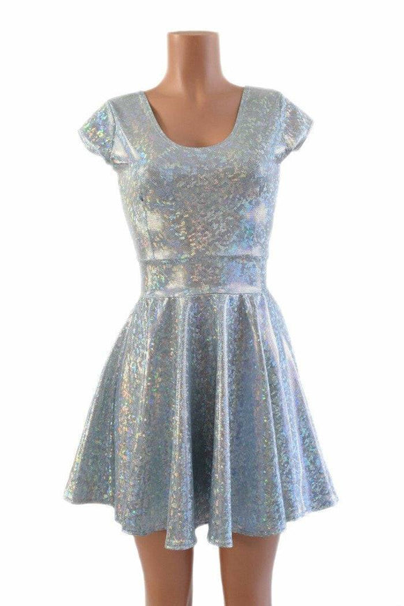 Frostbite Cap Sleeve Skater Dress - Coquetry Clothing