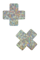 Frostbite Cross Pasties - Coquetry Clothing