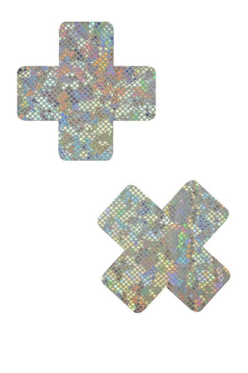 Frostbite Cross Pasties - Coquetry Clothing